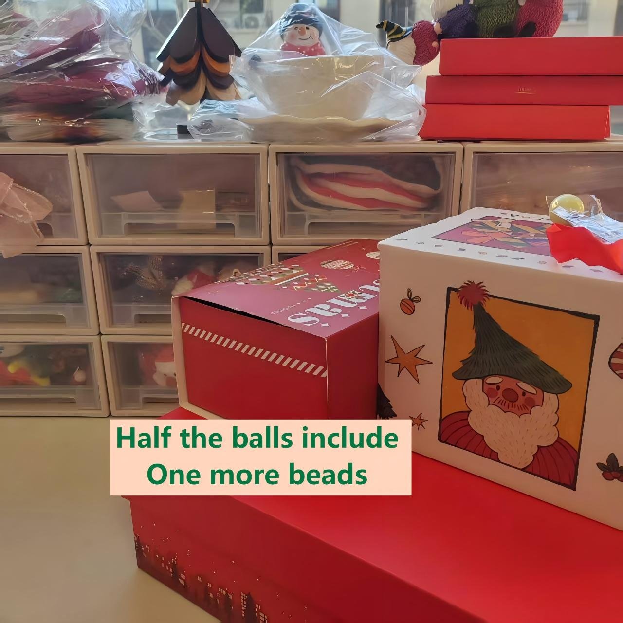 745ffdfbee1e2694ad11b64f2b8fab53(1) Christmas gift box ,mystery ball
