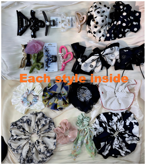 WPS拼图0(1) XXL scrunchies ,Hair clips ,Mystery bags