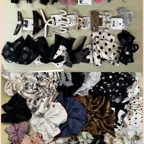 XXL scrunchies ,Hair clips ,Mystery bags