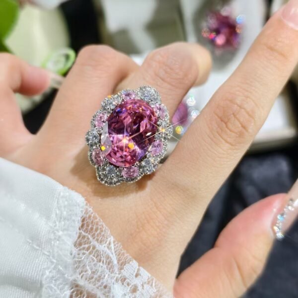 Pink diamond jewelry,vintage jewelry,necklace,ring,earrings